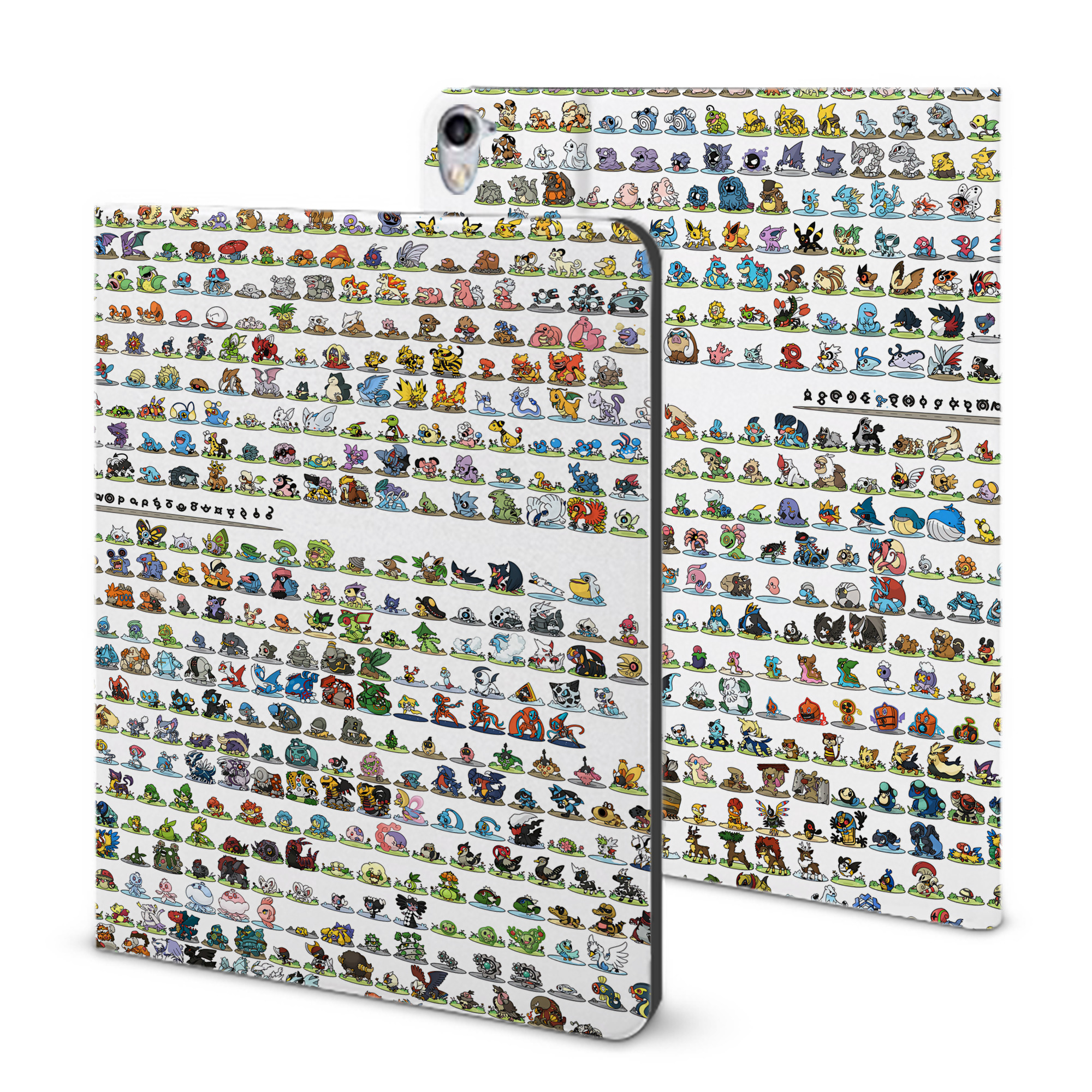 （画像用） ポケットモンスター Pokémon IPad ケース ブック型 PUレザー TPU 耐衝撃 軽量 薄型 ペン収納なし 全面保護 IPad 各モデル対応